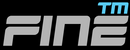 Logo with 'FINE' text on a black background